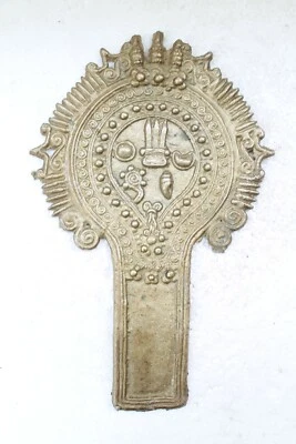 Antiguo Plato Sagrado Antiguo Tribal Popular Hindú Religioso Adoración Dios NH6054 Foto 1 de 4