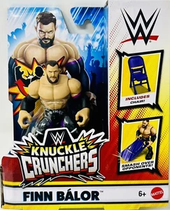 WWE Knuckle Crunchers FINN BAYLOR 3.5" Figure with Chair - Picture 1 of 3