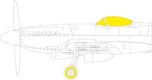 EDEX885 Eduard 1:48 Supermarine Spitfire F Mk.XVIII roues et masques cadre auvent - Photo 1 sur 1