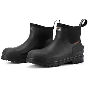 HISEA Men Chelsea Rain Boots Waterproof Garden Yard Mud Work Booties Black-US 9 - Picture 1 of 10