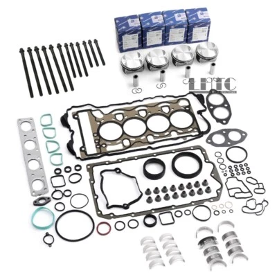 Engine Overhaul Gaskets Pistons Kit For BMW 320i 520i Z4 E60 E90 E84 E85 N46 2.0 - Image 1 of 4