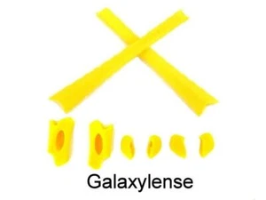 Earsock & Nose Pad Rubber Kits For Oakley Flak Jacket Sunglasses Yellow - Picture 1 of 4