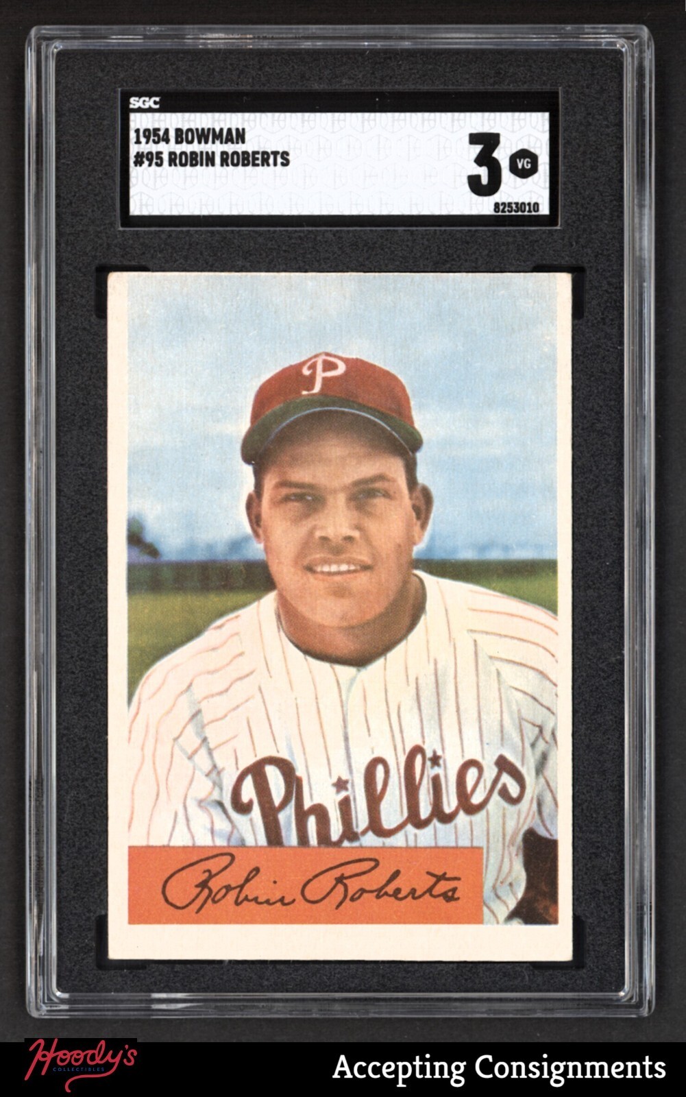 1954 Bowman #95 Robin Roberts SGC 3 VG PHILLIES