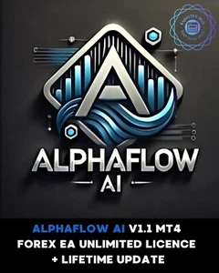 AlphaFlow AI v1.1 MT4 Forex Gold Robot EA Unlimited Licence and lifetime update - Photo 1/6