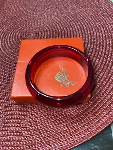 Brazalete de pulsera simple unisex de moda 6,2 cm 2,44 pulgadas rojo - Imagen 1 de 2