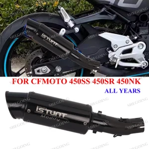 For CFMOTO 450SR 450SS NK 22-25 Motorcycle Exhaust Slip On W/Removable DB Killer - Picture 1 of 6