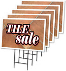 Tile Sale 5 Pack of 12&quot; X 16&quot; Yard Sign &amp; Stake | Advertise Your Business | Stak