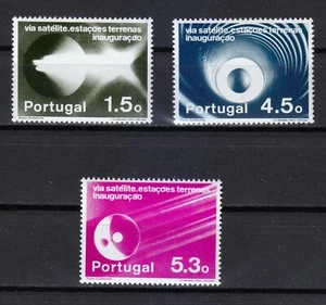 Portugal 1974 MNH Mi 1234-1236 Sc 1201-1203 satélite y tierra. Intelsat ** - Imagen 1 de 1