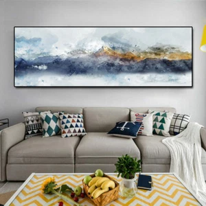 Mountain Canvas Painting Wall Picture Abstract Canvas Wall Art Home Decor Poster - Picture 1 of 6