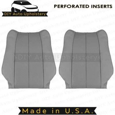 1999 to 2003 For Toyota Camry Solara Driver/Passenger Top Leather Covers Gray - Image 1 of 4
