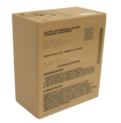 Bren-Tronics BB-2590A/U 7.5 Ah, Rechargeable Lithium-Ion Battery, 251 Wh - Image 1 of 4