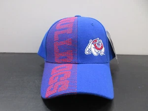 Fresno State Bulldogs Hat Cap Strap Back Blue College Football Mens - Picture 1 of 8