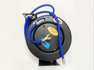Manguera de agua de goma retráctil automática de 30 ft de alta resistencia 3/8 - Imagen 1 de 5