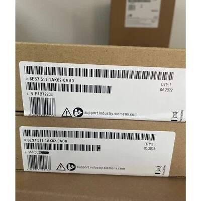 New Siemens 6ES7 511-1AK02-0AB0 6ES7511-1AK02-0AB0 SIMATIC S7-1500 CPU 1511-1 PN - Image 1 of 4