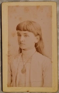 Vintage Antique Photograph of a Girl in White Dress with Locket in Toronto - Picture 1 of 3