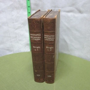 BIOGRAPHIA BRITTANICA LITERARIA book set Thomas Wright literary characters 1846 - Bild 1 von 3