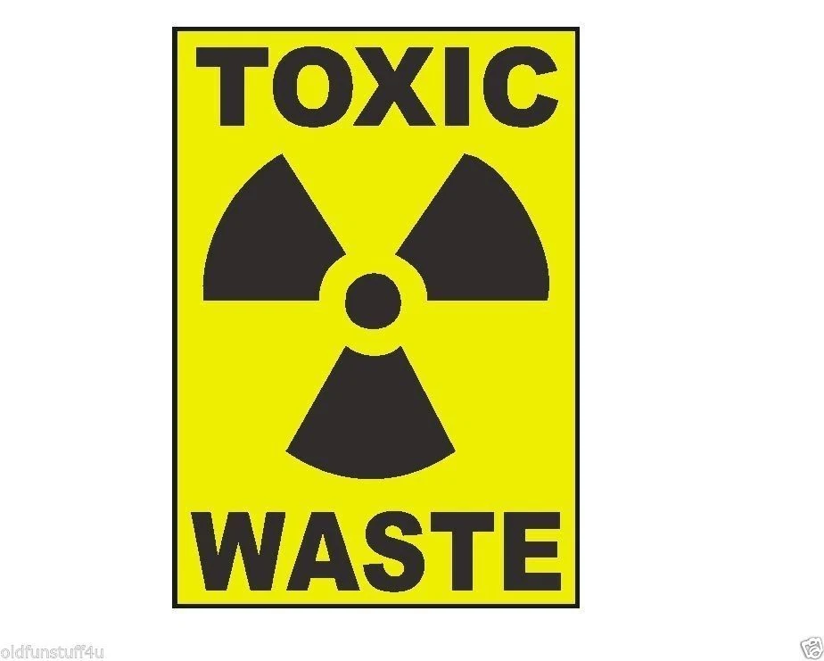 Toxic Waste OSHA Business Safety Sign Decal Sticker Label D306
