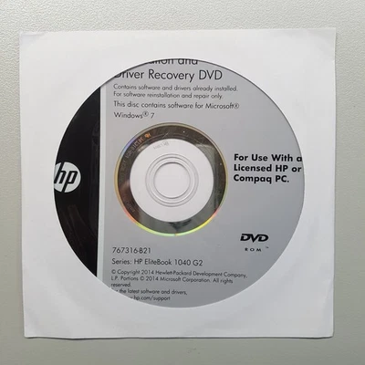 Application and Driver Recovery DVD Windows 7- 2014 - New Sealed - Image 1 of 4