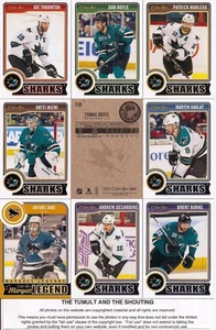 2014-15 OPC O-Pee-Chee San Jose Sharks Complete Team Set w/ Stickers (23) - Picture 1 of 1