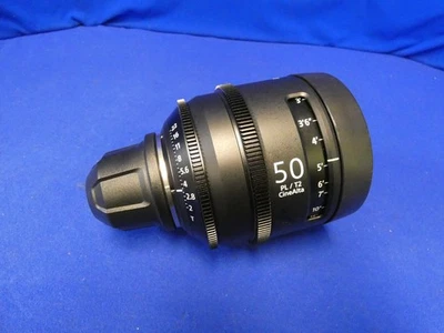 Sony SCL-P50T20A/F 50mm Sony PL Mount Prime Lens Clean Glass PL/T2 CineAlta - Image 1 of 4