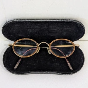 Vintage Matsuda Round Eyeglass Frames Gold Plated Tortoise 10401 Made In Japan - Picture 1 of 23