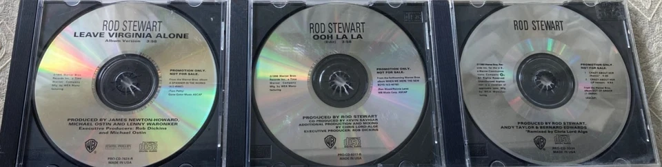 ROD STEWART  lot of 3 different promo CD singles for only $5 Foto 1 de 1