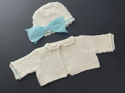 Приятная компания AMERICAN GIRL 1995 Bitty Baby путешествий приключения кардиган и шляпа - Изображение 1 из 4