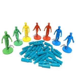 1989 Electronic Mall Madness Ersatzspiel 7 Shopper Pawn Piece 35 türkisfarbene Heringe - Bild 1 von 2