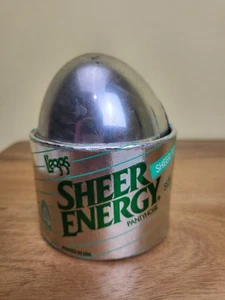 Leggs Sheer Energy Pantyhose Size A Grey  Sheer Toe  Plastic Egg New Old Stock - Picture 1 of 4