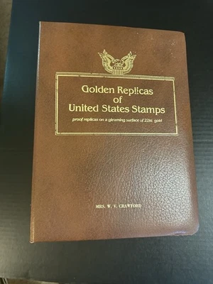 Réplicas doradas de estampillas de Estados Unidos 1986-1987 (oro 22kt) 74 estampillas/cubiertas Foto 1 de 4