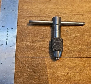 Starrett 93A HARDENED T-Handle Tap Wrench 1/16"-3/16" Capacity NICE! ☆USA - Picture 1 of 3