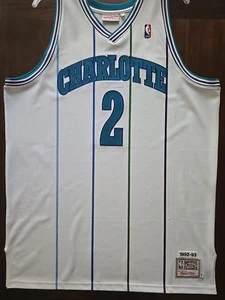 Mitchell And Ness Authentic Larry Johnson Charlotte Hornets 92-93 Sz 54 Home - Picture 1 of 6