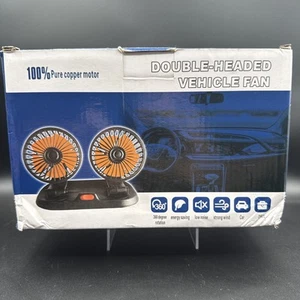 Car Double Head Cooling Fan Ventilation Board For Front Dashboard-SHIPS FREE - Picture 1 of 2
