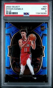 DYSON DANIELS 2022 Panini Select BLUE Prizm RC #67 PSA 9 MINT - Picture 1 of 2