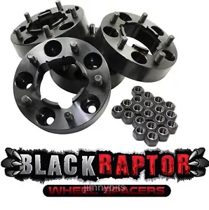 Black Raptor Hubcentric 40mm Aluminium Land Rover Discovery 1 Wheel Spacers - Picture 1 of 5