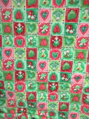 Valentine Hearts &Fairies Andover Fabrics Cotton Fabrics Red /Green Multi  27"X - Image 1 of 4