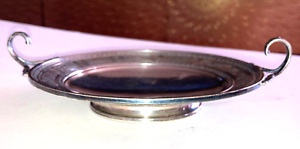 Antique International Wedgwood Pattern Sterling Silver Handles Plate Tazza B34A