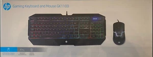 HP Wired Gaming Keyboard And Mouse combo set GK1100 Spanish with Ñ LED backlight - Picture 1 of 2