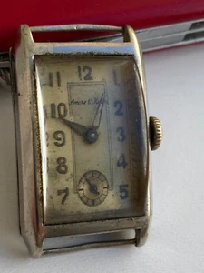 Vintage RARE Watch ANCRE 15 RUBIS TANK MILITARY TYPE FOR PARTS - Bild 1 von 11