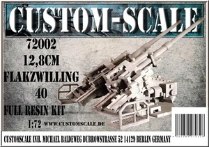 CS 72002 G12,8cm Flakzwilling 40 Resin Kit Customscale - Picture 1 of 3