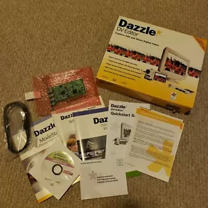 DAZZLE DV-EDITOR FOR WINDOWS IN BOX NEVER USED, SOFTWARE, 3 CONNECTION PORTS - Picture 1 of 7