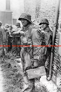 F019627 SS Panzer Division HJ soldiers in Norman village Norman Channel coast c1 - Picture 1 of 3