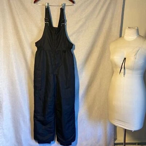 Cherokee Youth Pants Black Ski Bib Overall 1/2 Zip pants Size-XL - Picture 1 of 7