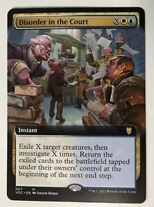 Arte extendido DESORDEN EN LA CORTE Innistrad Carmesí Voto Magic the Gathering - Imagen 1 de 1