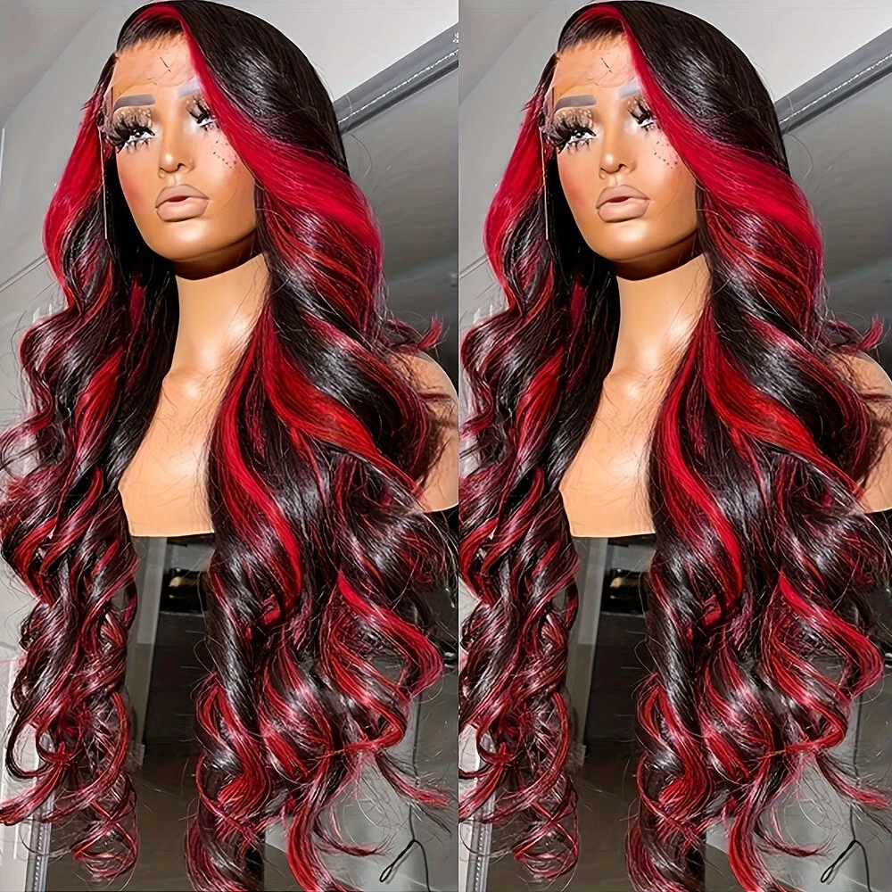 Peluca De Cabello Humano Ondulado Con Malla Frontal, Pelo Remy Natural Prearrancado Rubio Degradado 4t613 13x4