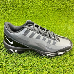 Nike Vapor Edge Shark Boys Size 3Y Gray Running Athletic Football Cleats - Picture 1 of 11