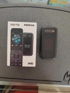 Telefono a Conchiglia Nokia 2660 Flip 4G - Nero (Dual SIM) DOPPIO DISPLAY - Foto 1 di 8