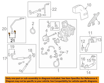 GM OEM Turbocharger Turbo-Water Inlet Pipe Washer 12662186 - Image 1 of 2