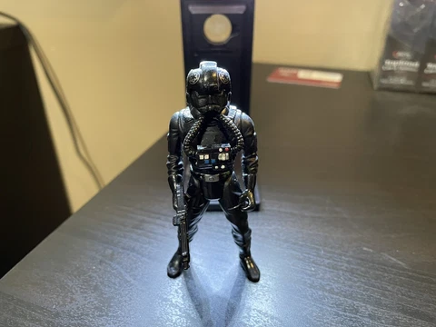 Vintage 1995 Kenner Star Wars Tie Pilot Figure Missing Large Weapon See Photos Cover