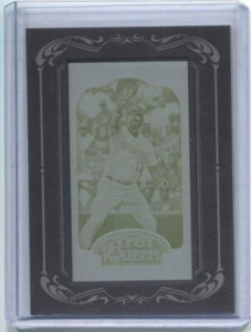 2012 Topps Gypsy Queen Piastra da stampa giallo Todd Helton 1/1 Colorado Rockies - Foto 1 di 2
